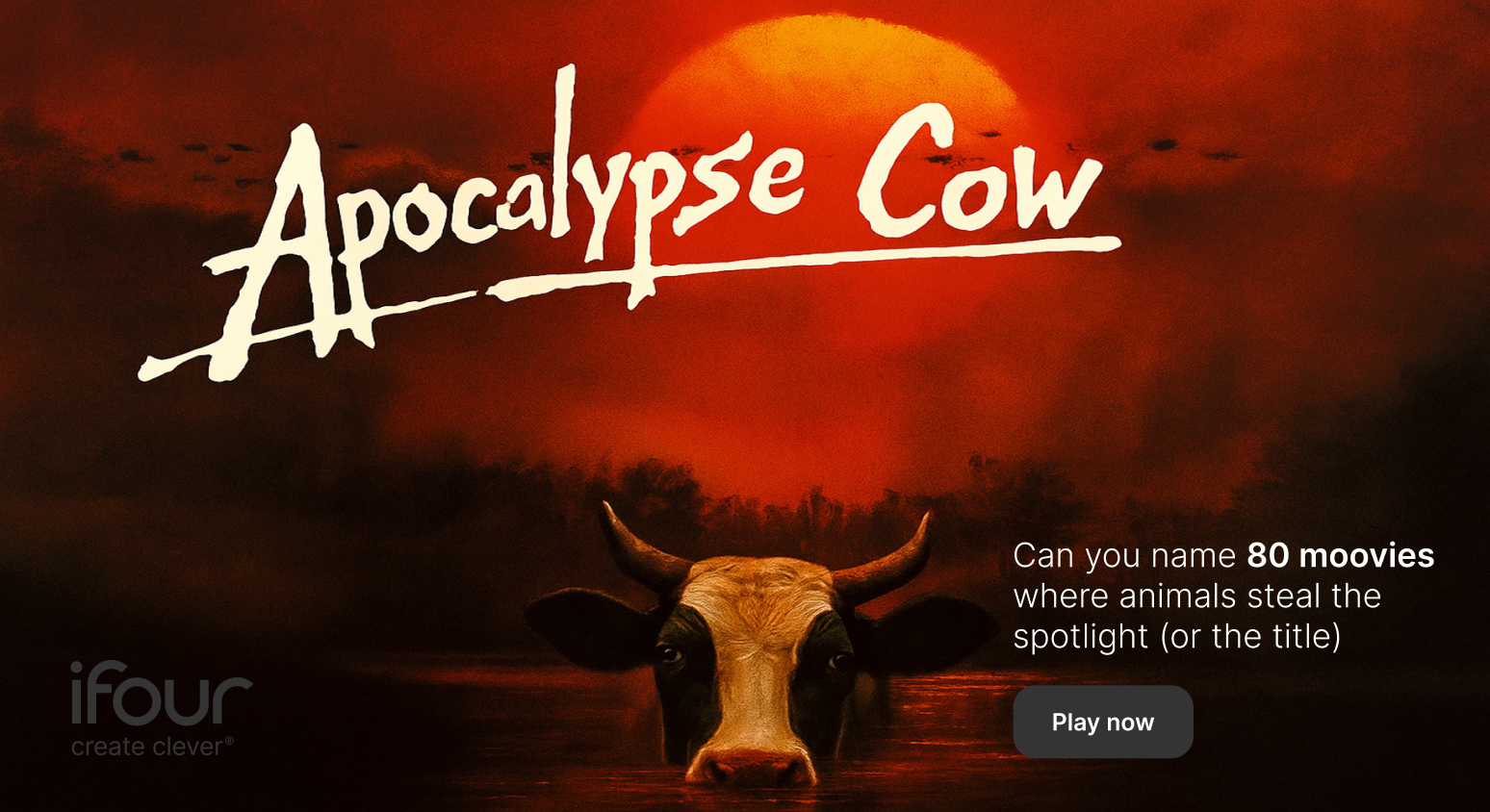 Can you name the 80 mooo-vie titles from the creature clues in this picture? #ifourquiz